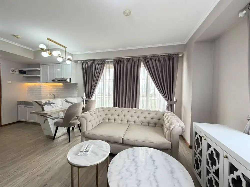 Sewa Apartment Gateway Pasteur Type 3Bedroom Interior Modern Siap Huni