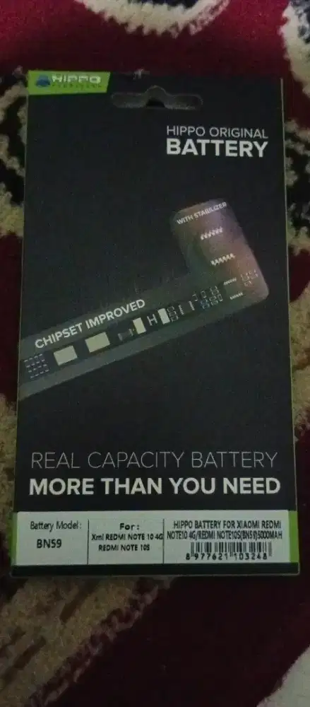 Baterai Redmi Note 10 4G / Note 10S Merk Hippo