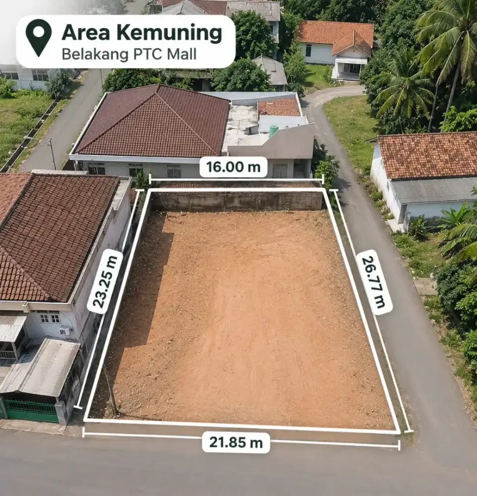 Jual cepat tanah area kemuning palembang