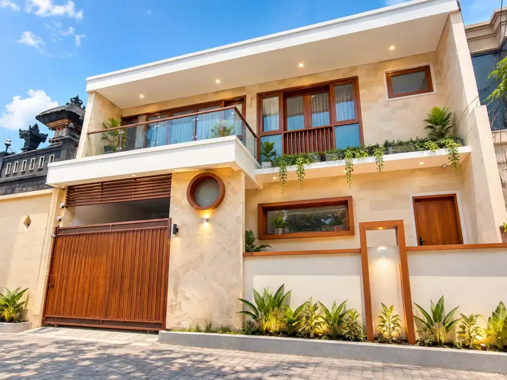 DISEWAKAN RUMAH SEMI VILLA 2 KAMAR TIDUR DENGAN PRIVATE POOL – FULLY FURNISHED DI RENON