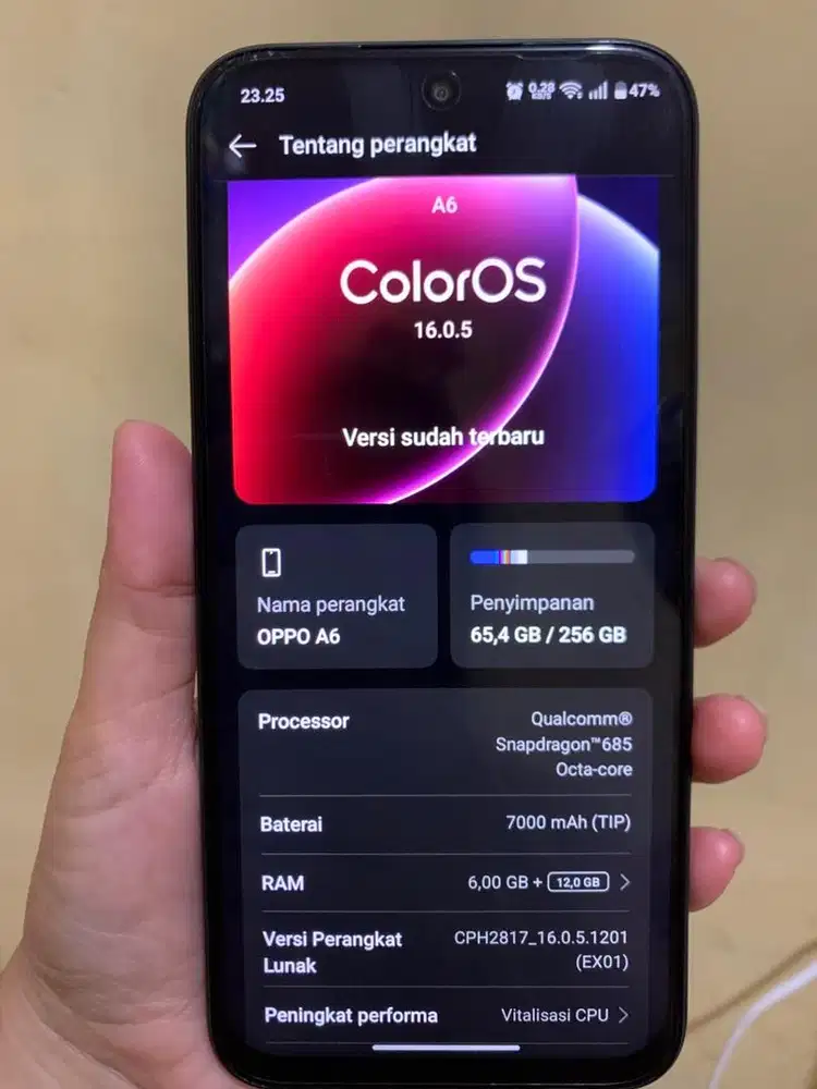 oppo a6 ram 6/256