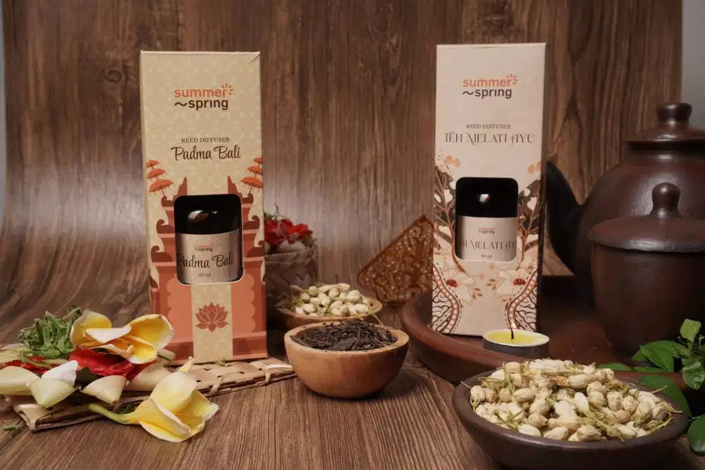 Pengharum Ruangan Tanpa Listrik dan Api Reed Diffuser Tahan Lama