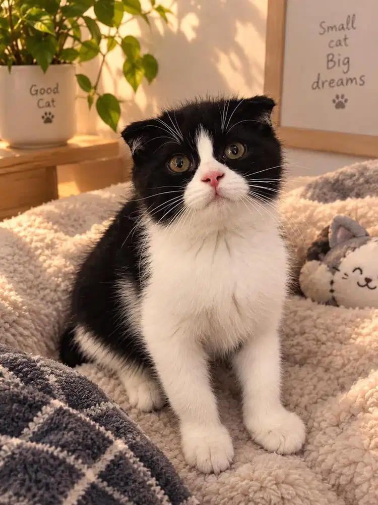 Kucing scottish fold x british shorthair jantan