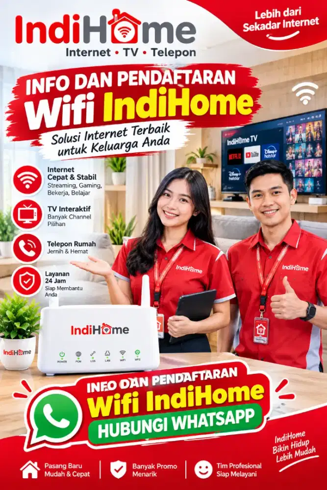 Info dan pendaftaran Wifi Indihome