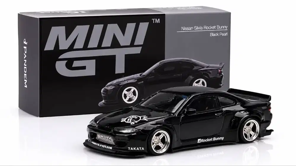MINI GT Nissan Silvia Rocket Bunny Black Pearl Original + Box