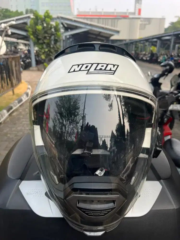 Jual Helm Nolan N44 White second