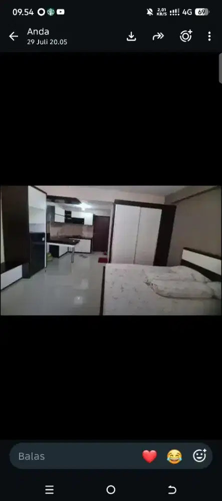 Unit di Emerald Tower, Kota Bandung. Lantai 1, Sudah Setipikat SHM.