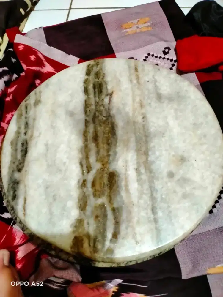 2 batu meja marmer kuno