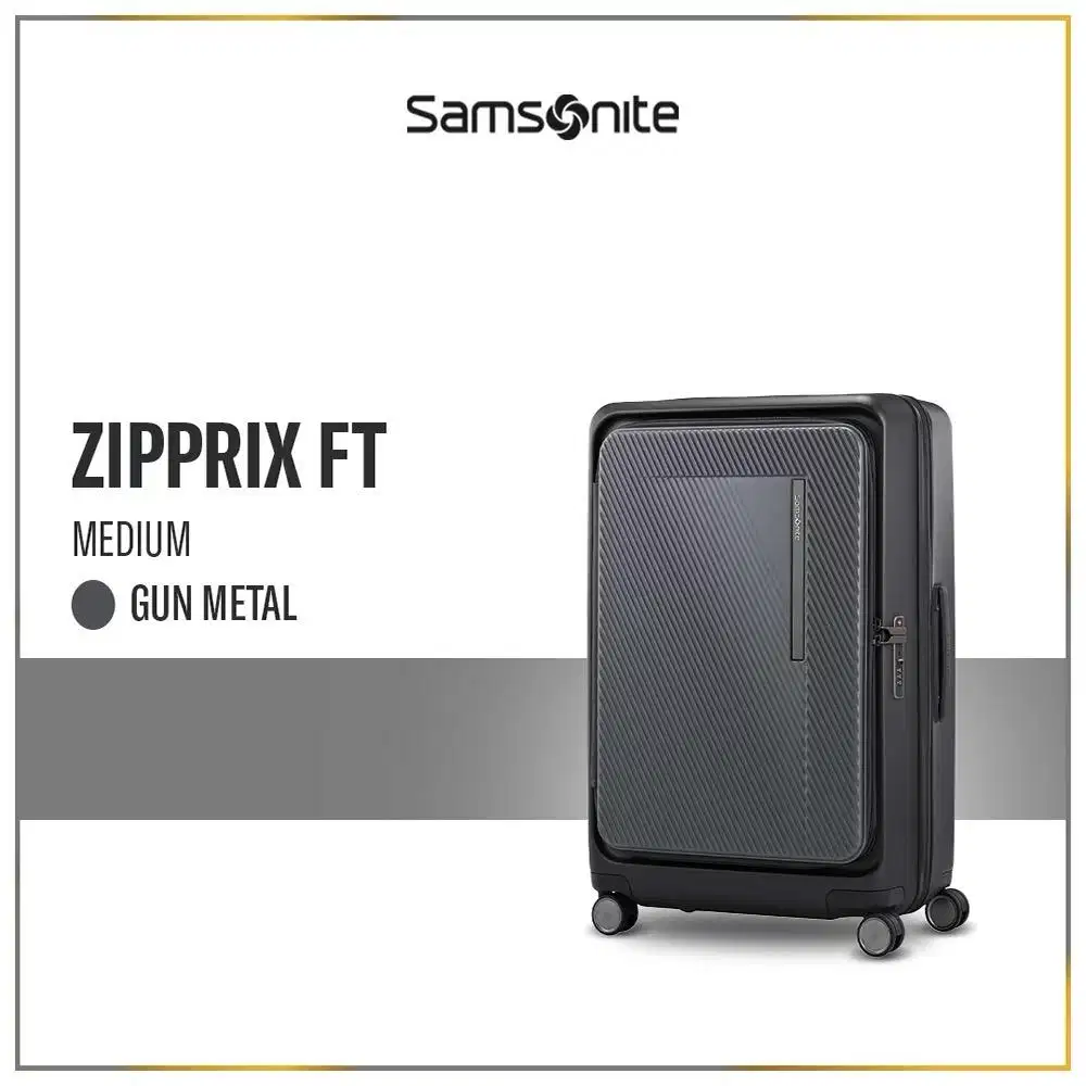 Samsonite Koper Hardcase Zipprix FT Spinner 25 Inch EXP FT - Gun Metal