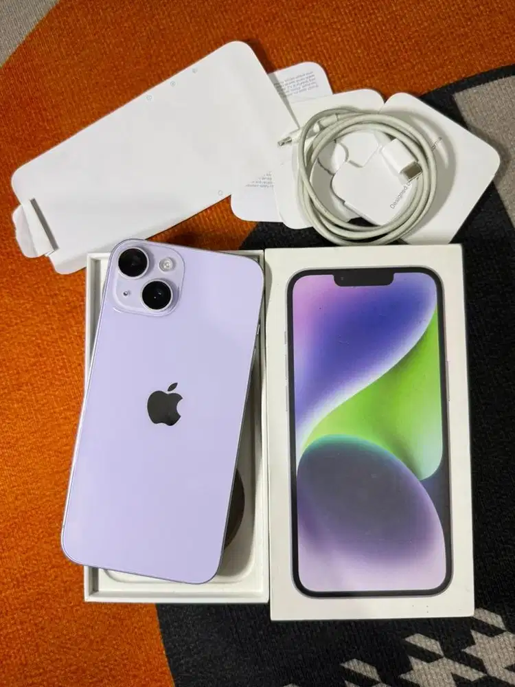 Iphone 14 128gb Purple resmi iBox