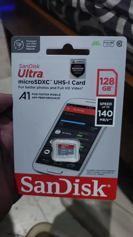 MEMORY SANDISK ULTRA 128GB ORIGINAL SEGEL
