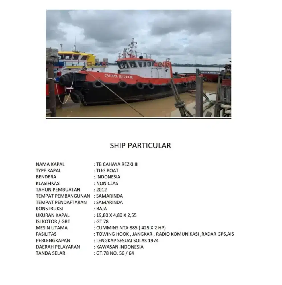 Tug boat tag boot tongkang 2012