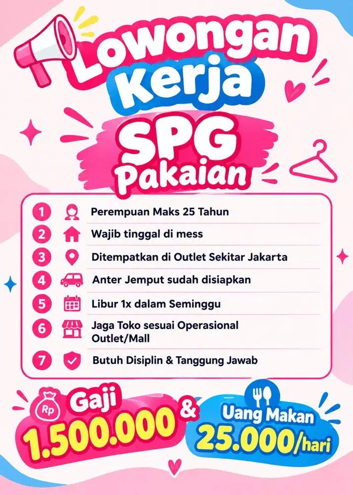 SPG PAKAIAN DAN WAJIB TINGGAL MESS