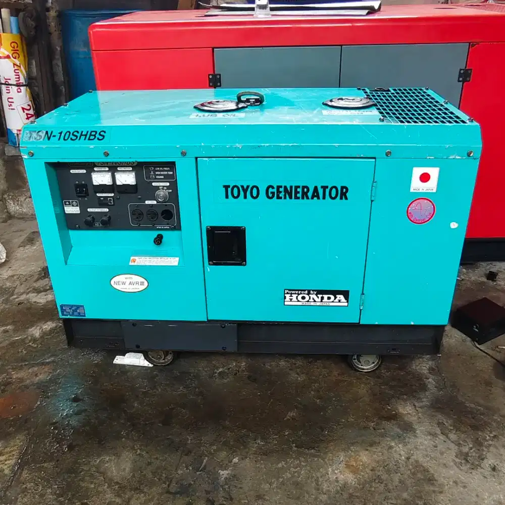 Genset honda toyo japan 10 kva