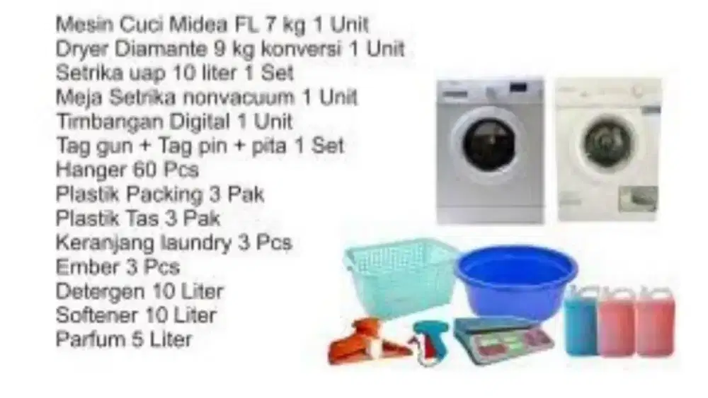 Paket usaha laundry