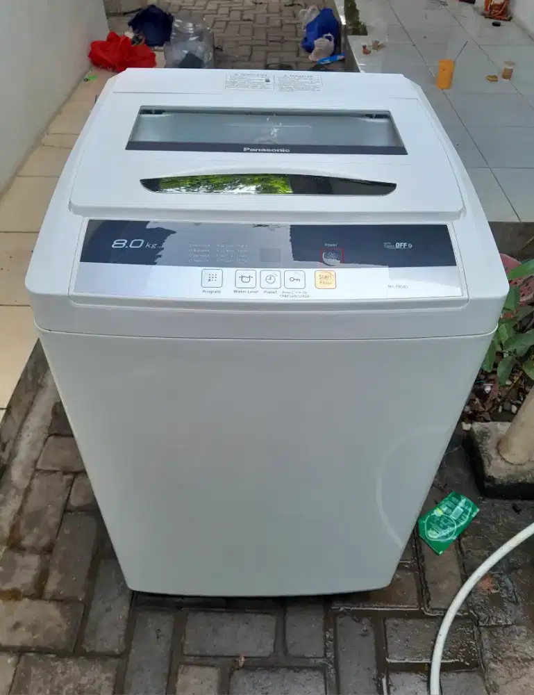 Mesin Cuci Panasonic Otomatis 8kg Second Siap pakai