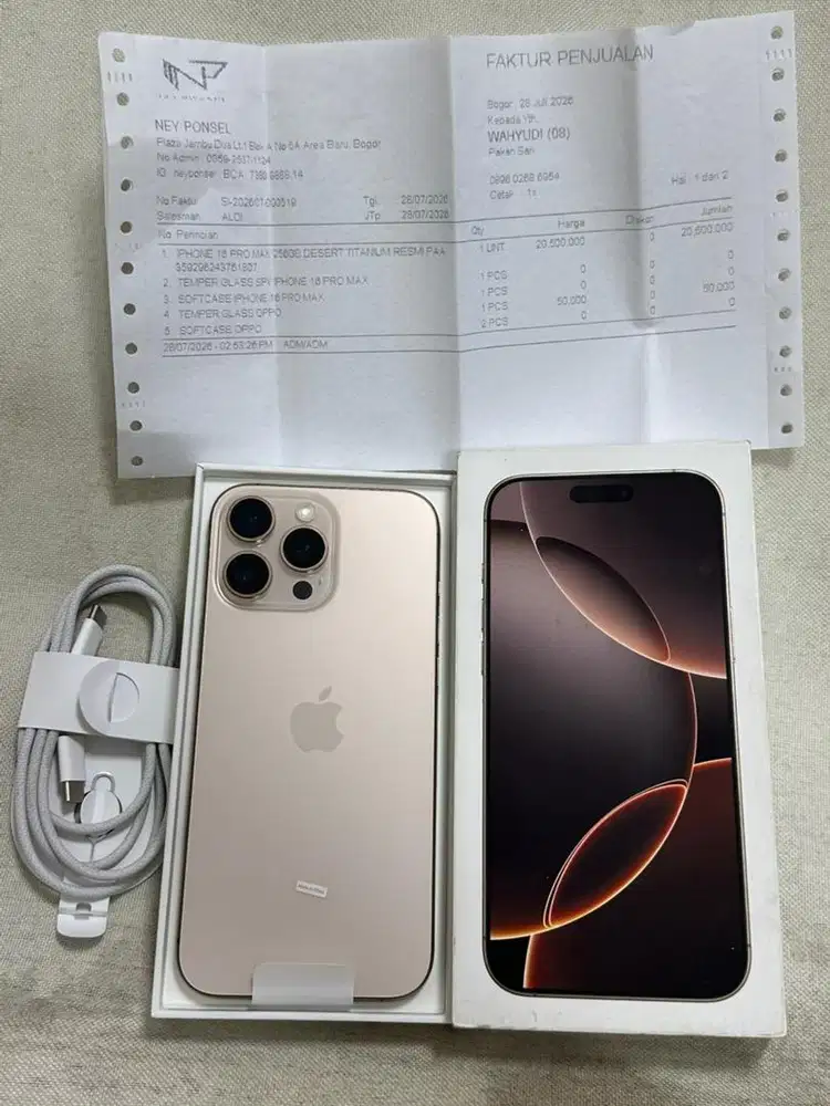 Iphone 16 Pro Max 256gb resmi iBox