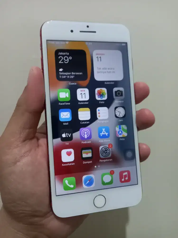 IPhone 7+ Plus Red 128Gb Fullset ex inter ada minus