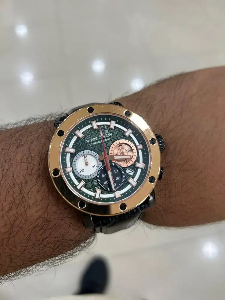 Jam Alain Delon Chrono Gold Black