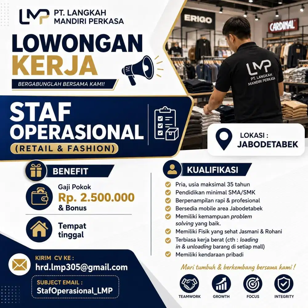 lowongan oprtion maintenance
