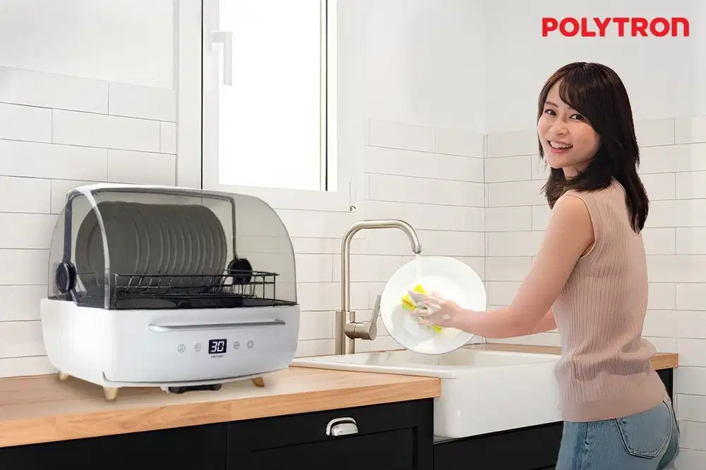 New Smart Digital UV Dishdryer POLYTRON Bacteria&Virus JUMBO80liter
