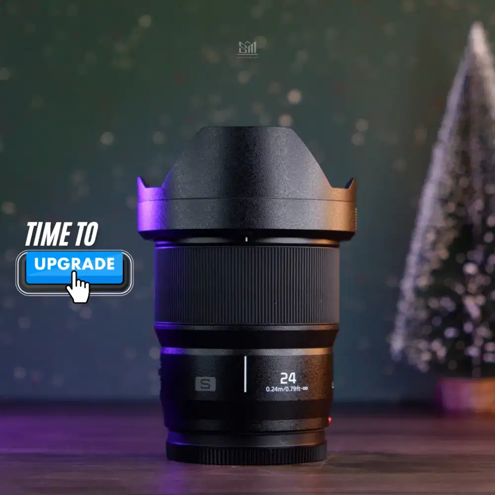 Lumix S 24mm F1.8/Lensa Premium Lumix Fullframe