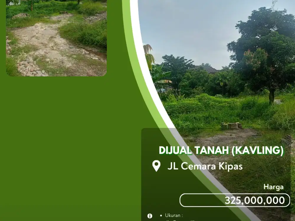 Dijual Tanah Kavling Jalan Cemara Kipas Pekanbaru Kota!
