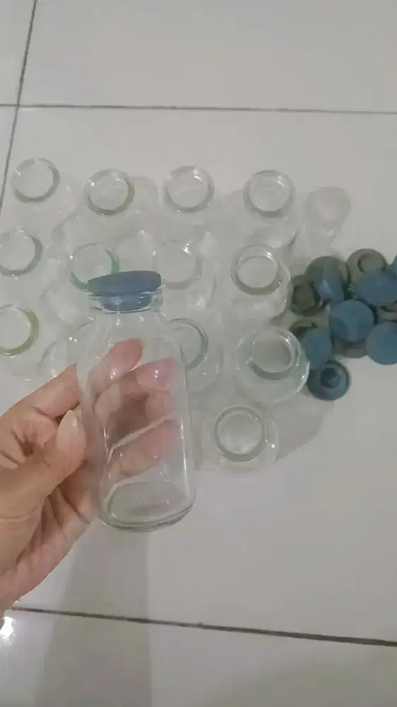 Botol kaca+kantong asi+botol susu 7pcs take all