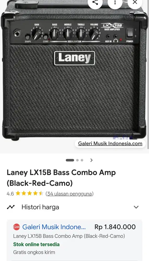 Laney LX15B Original Ampli Bass