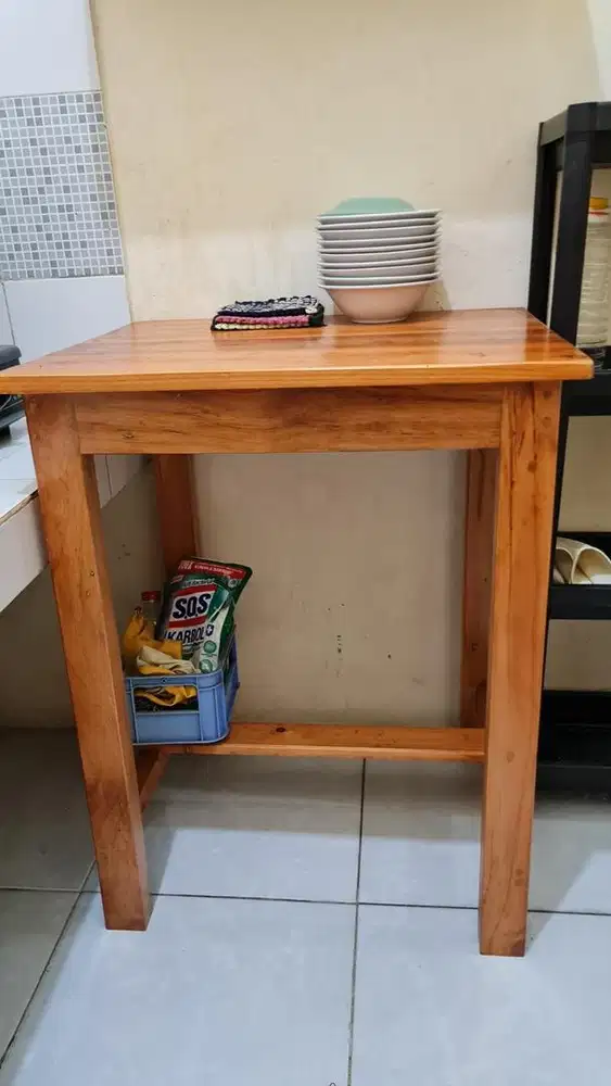 Meja dapur jati belanda