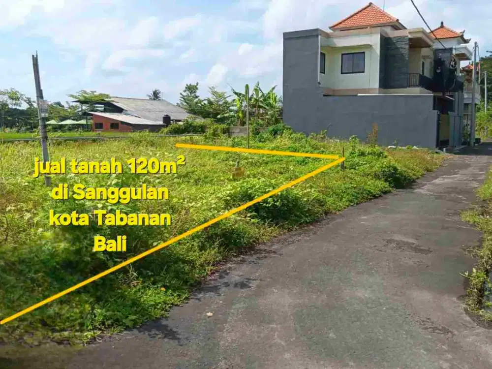 Jual tanah di Sanggulan kota Tabanan dekat rs.puri bunda