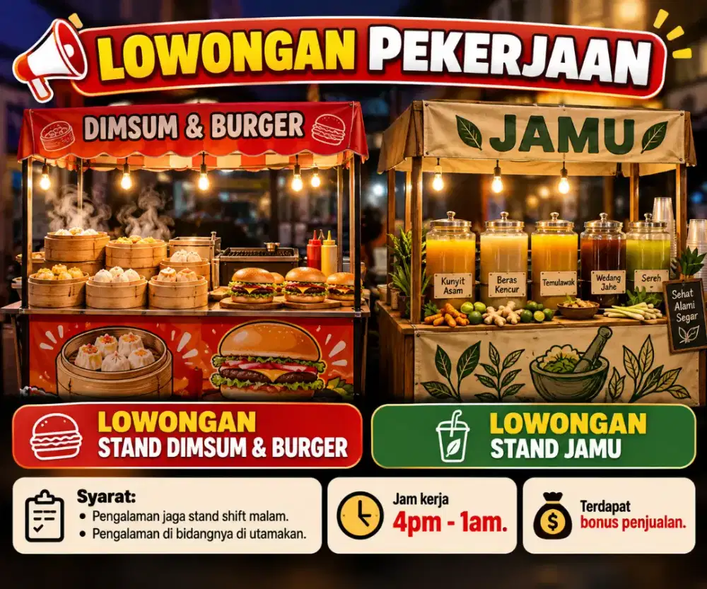 Jaga dimsum - burger - jamu