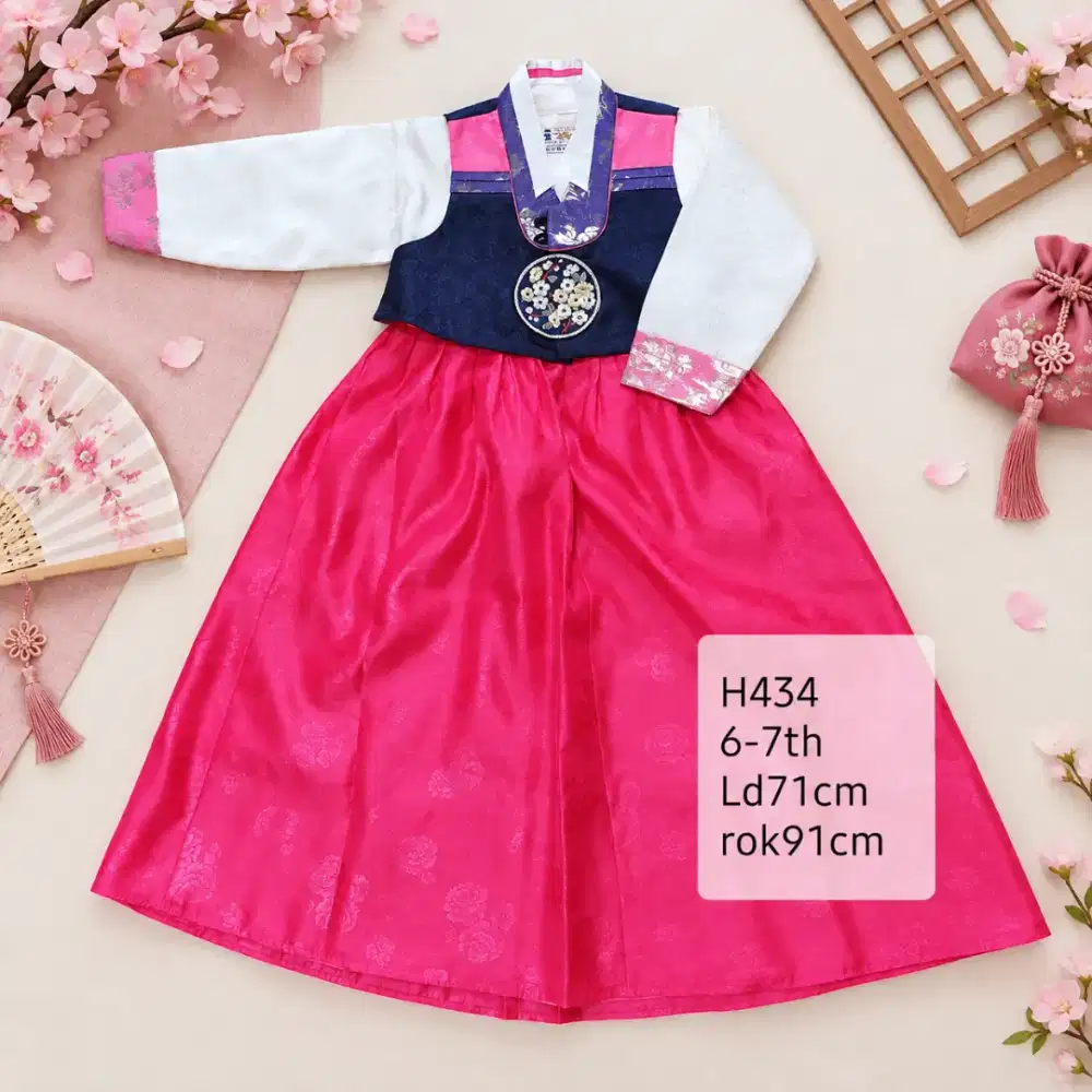 Hanbok korea anak perempuan