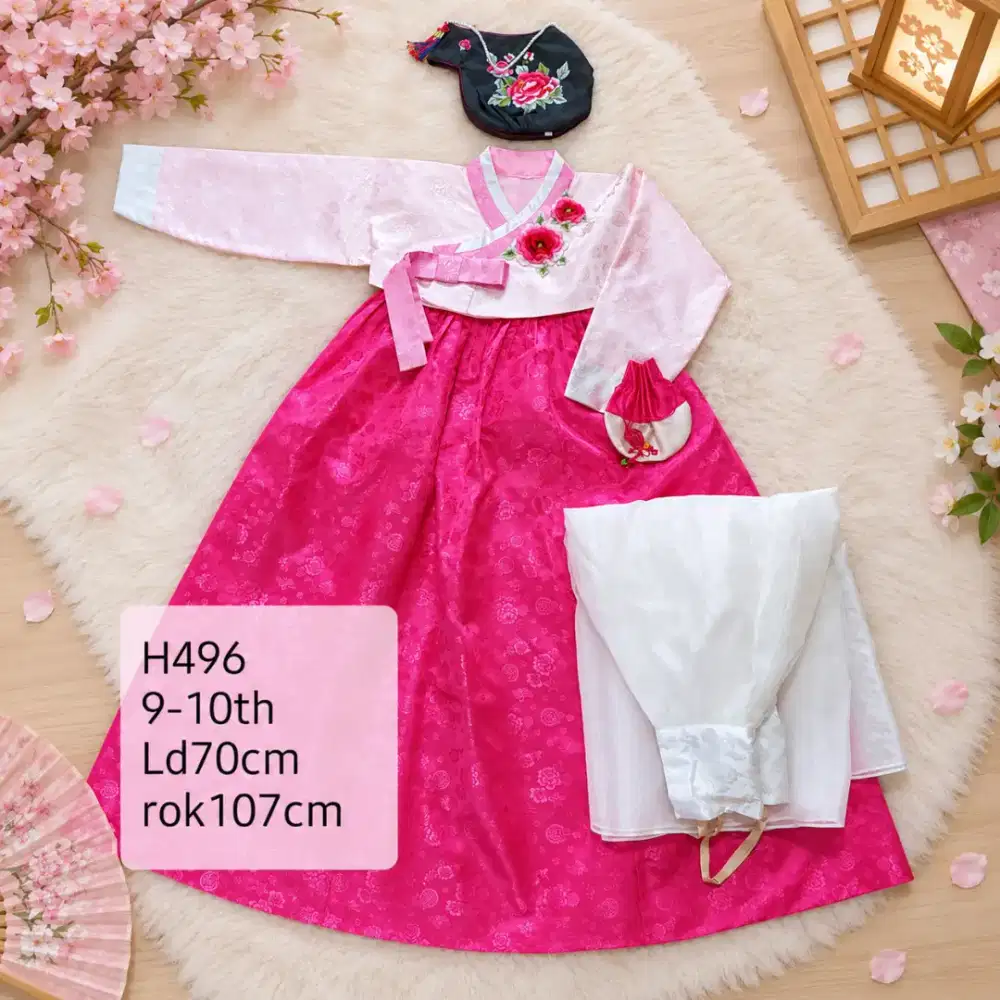 Hanbok korea anak perempuan ori