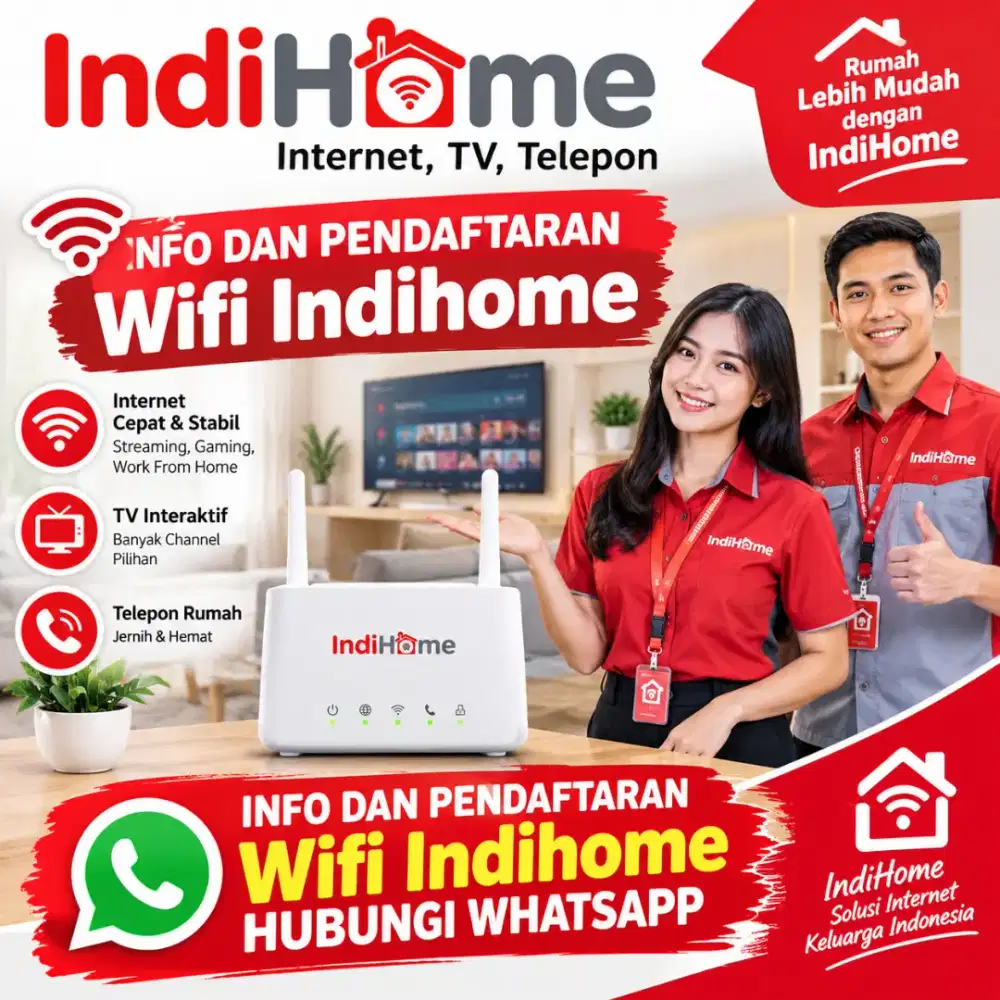 Info dan pendaftaran Wifi Indihome