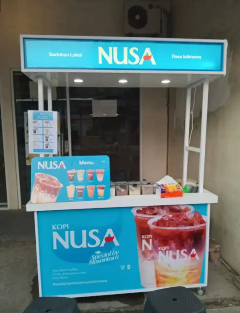DIJUAL/TAKE OVER BOOTH KOPI NUSA + PERLENGKAPAN LENGKAP