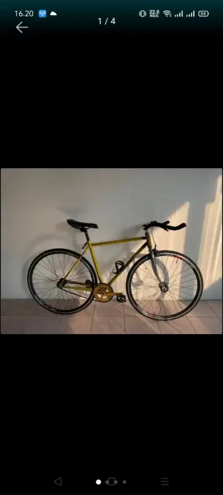 Sepeda fixie kuning