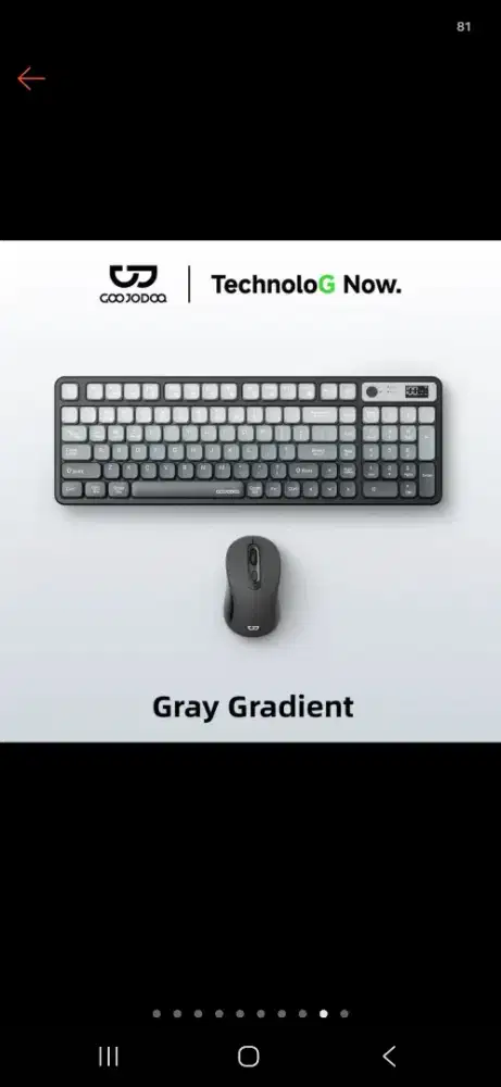 keyboard wireless goojodoq