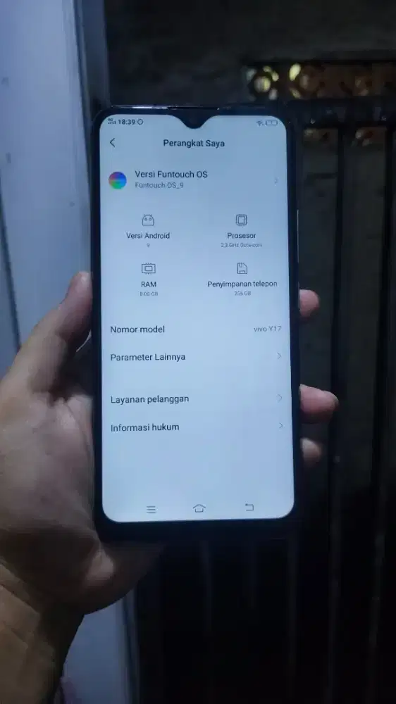 Vivo y17 ram 8/256gb