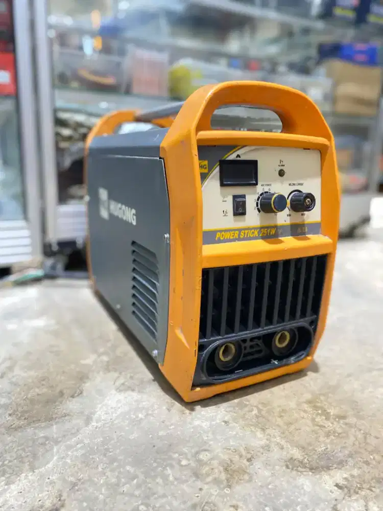 MESIN LAS BEKAS MMA 250A 1 PHASE HUGONG SECOND INVERTER IGBT DC SECOND
