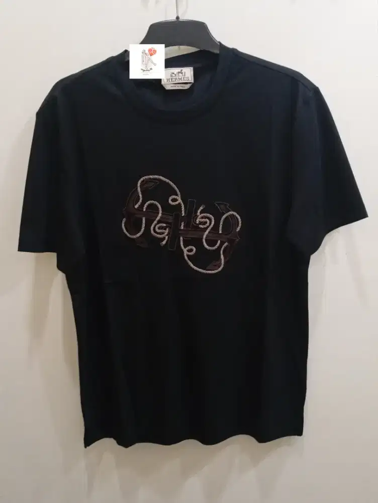 HERMES CHAINE D'ANCRE BLACK TSHIRT
