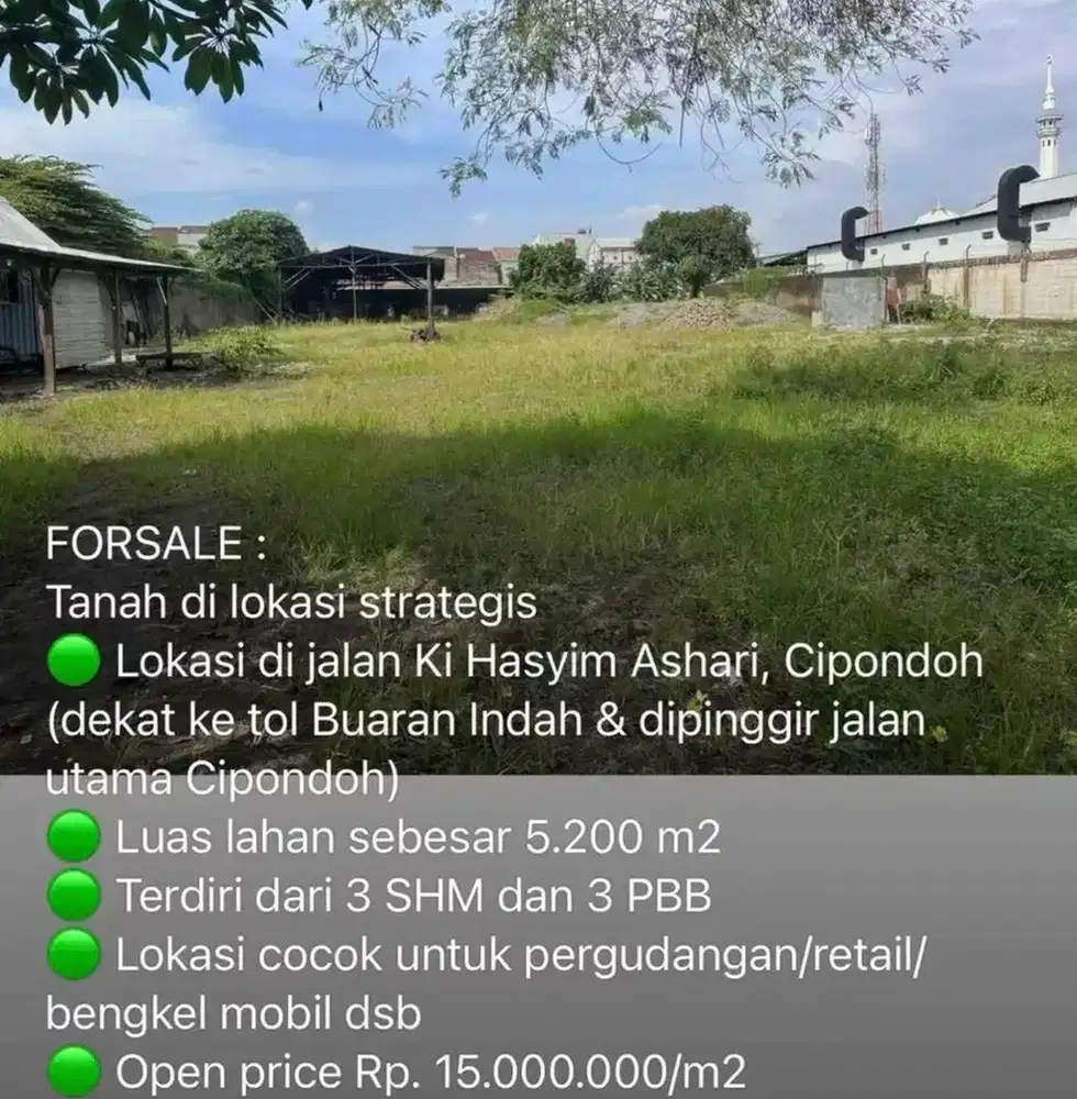 Jual Tanah Cipondoh