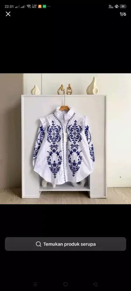 Viska Blouse Motif Etnic