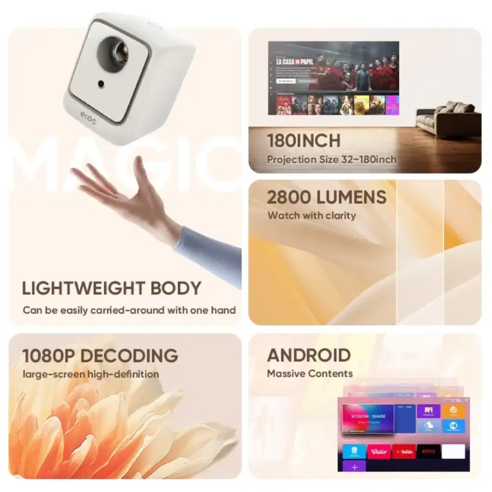 WTS - Eroc Magic Pro Smart Mini Projector