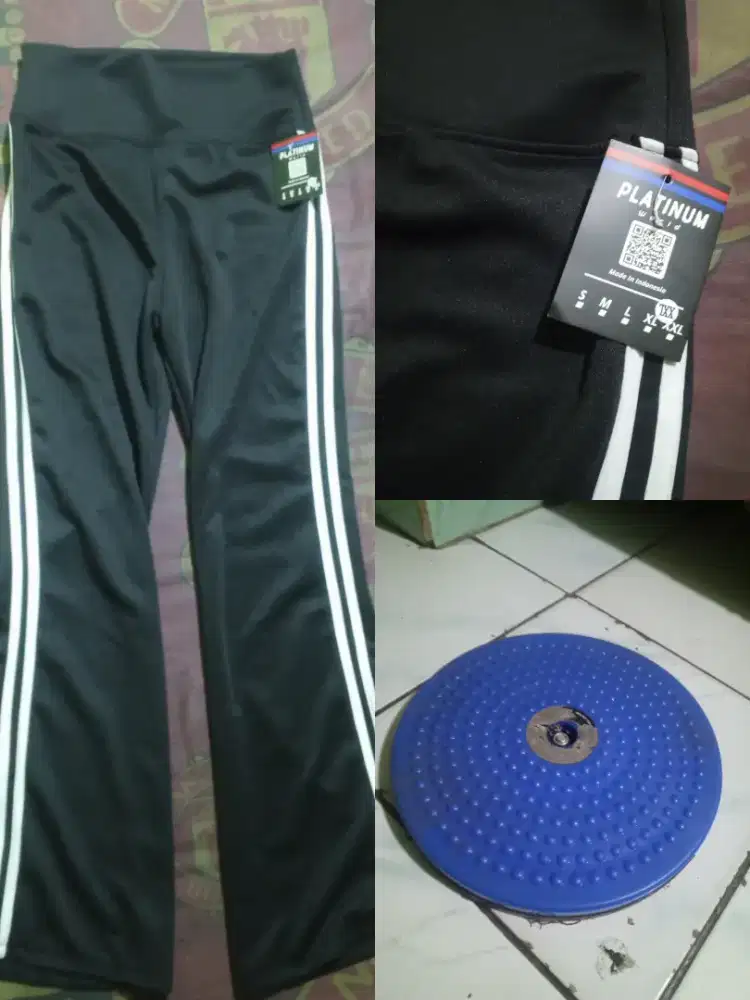 Jual celana olahraga wanita 60k  ambil bonus piring senam