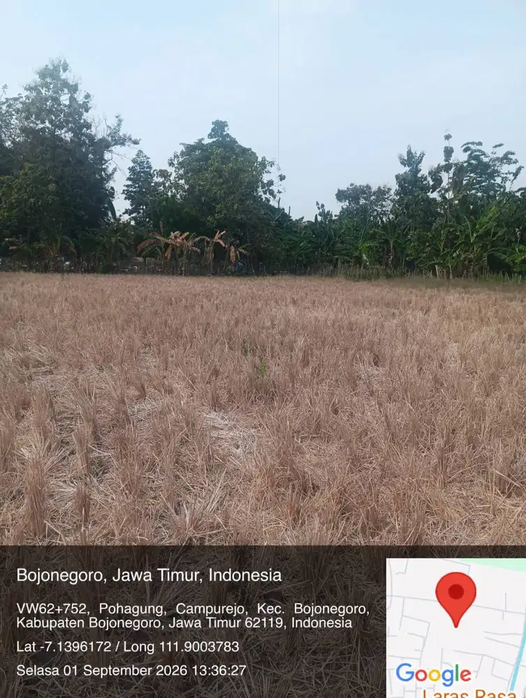 Dijual Tanah Komersial Lahan Strategis SHM Luas 1.989 Meter Persegi