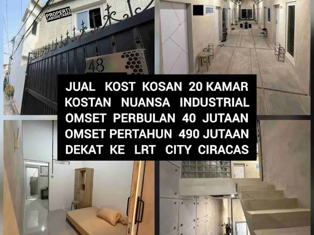 JUAL KOST KOSAN PREMIUM INDUSTRIAL AREA CIRACAS JAKARTA TIMUR