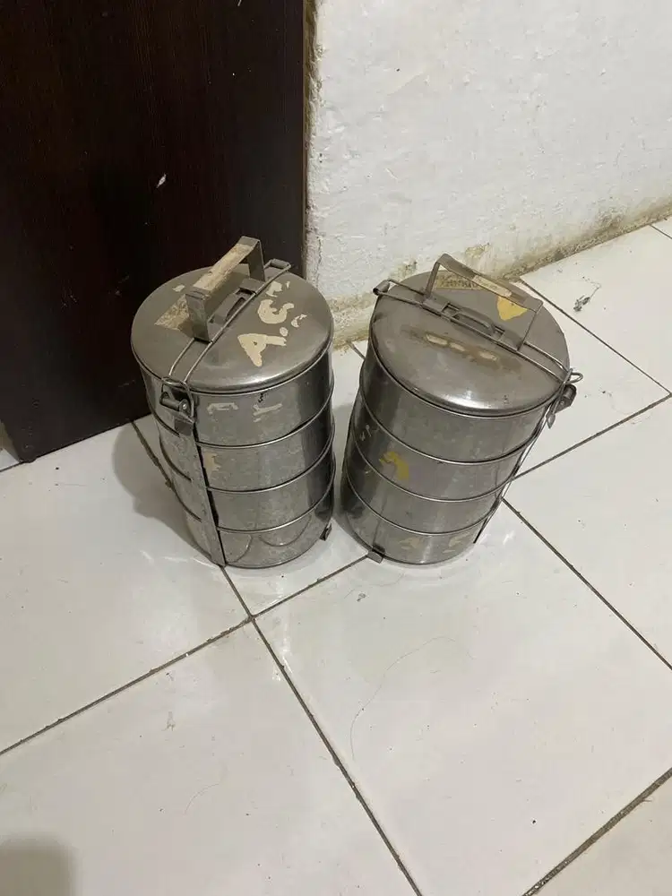 rantang susun steel 4susun 2set tebal