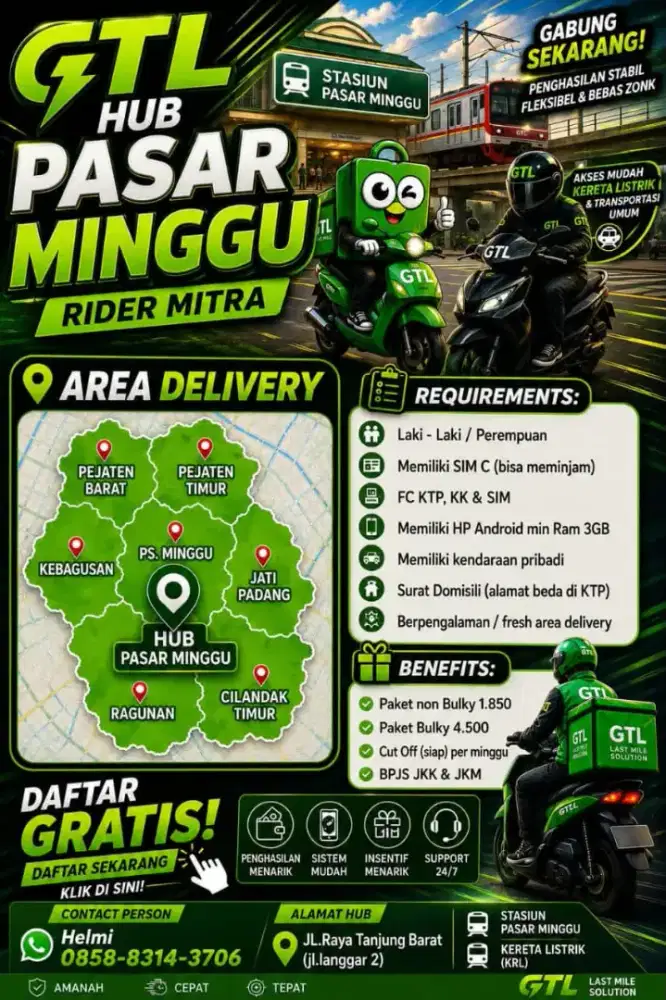 Lowongan Kerja Kurir Motor