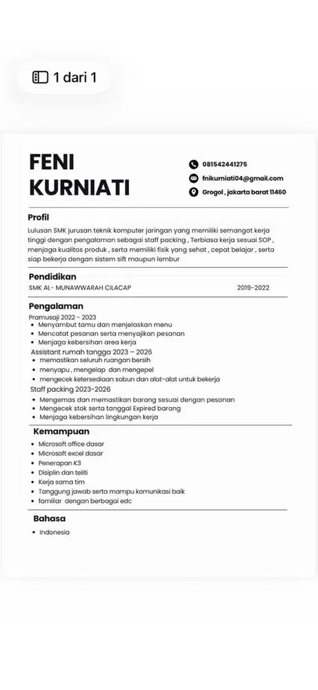 Cari kerja serius